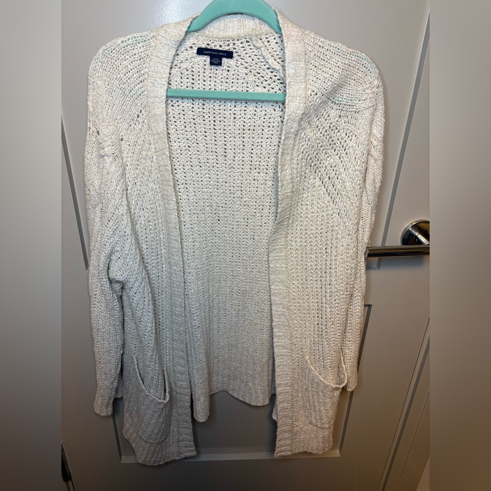 American Eagle Outfitters Off-White Cardigan